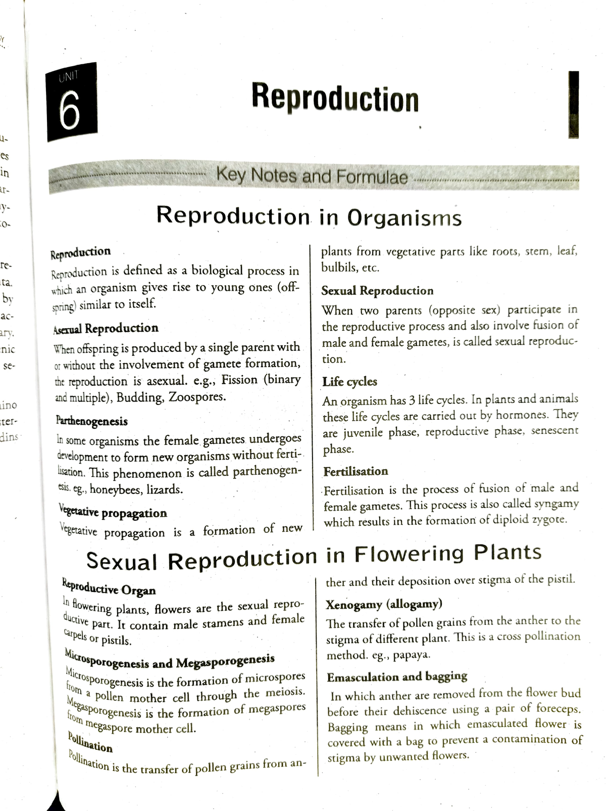 Biology chap 6 - Its class notes - y ta. by ac ary. nic Se ino ter UNIT ...