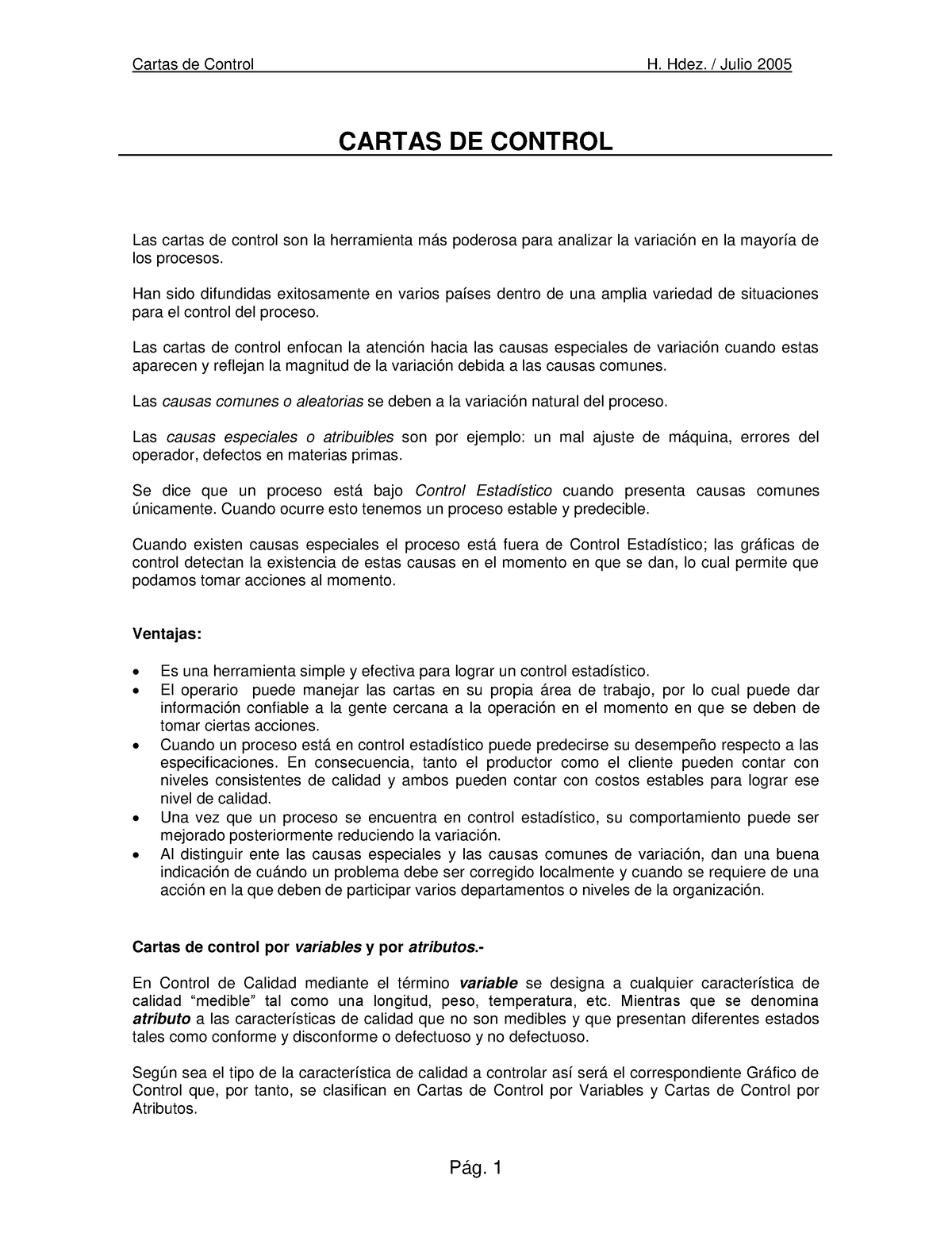 Cartas De Control Cartas De Control Las Cartas De Control Son La Herramienta Más Poderosa Para 9603