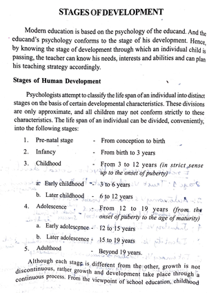 Bruners Theory of Intellectual Development - B. Ed Psychology - Studocu