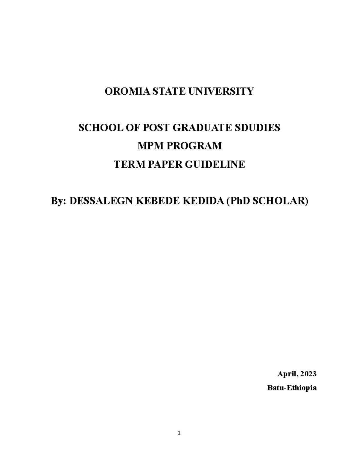 organization and management term paper