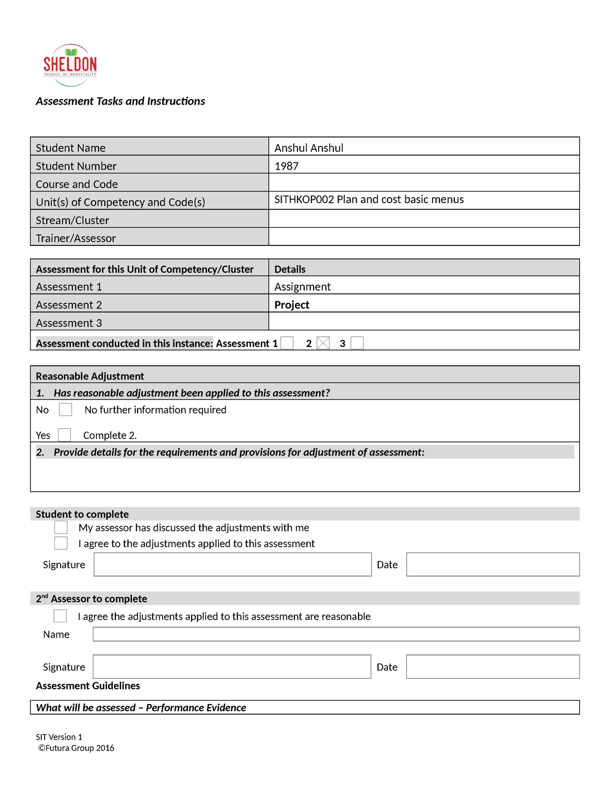 Sithkop 002 Assessment 2 Project 2 - Assessment Tasks And Instructions ...