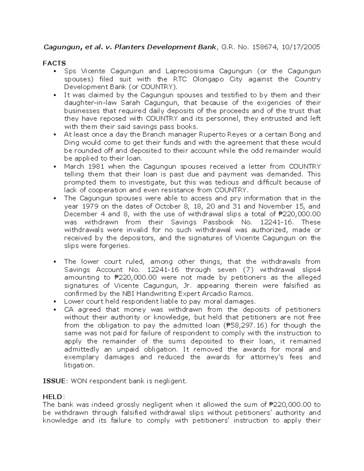 7Cagungun v Planters Devt Bank Cagungun, et al. v. Planters