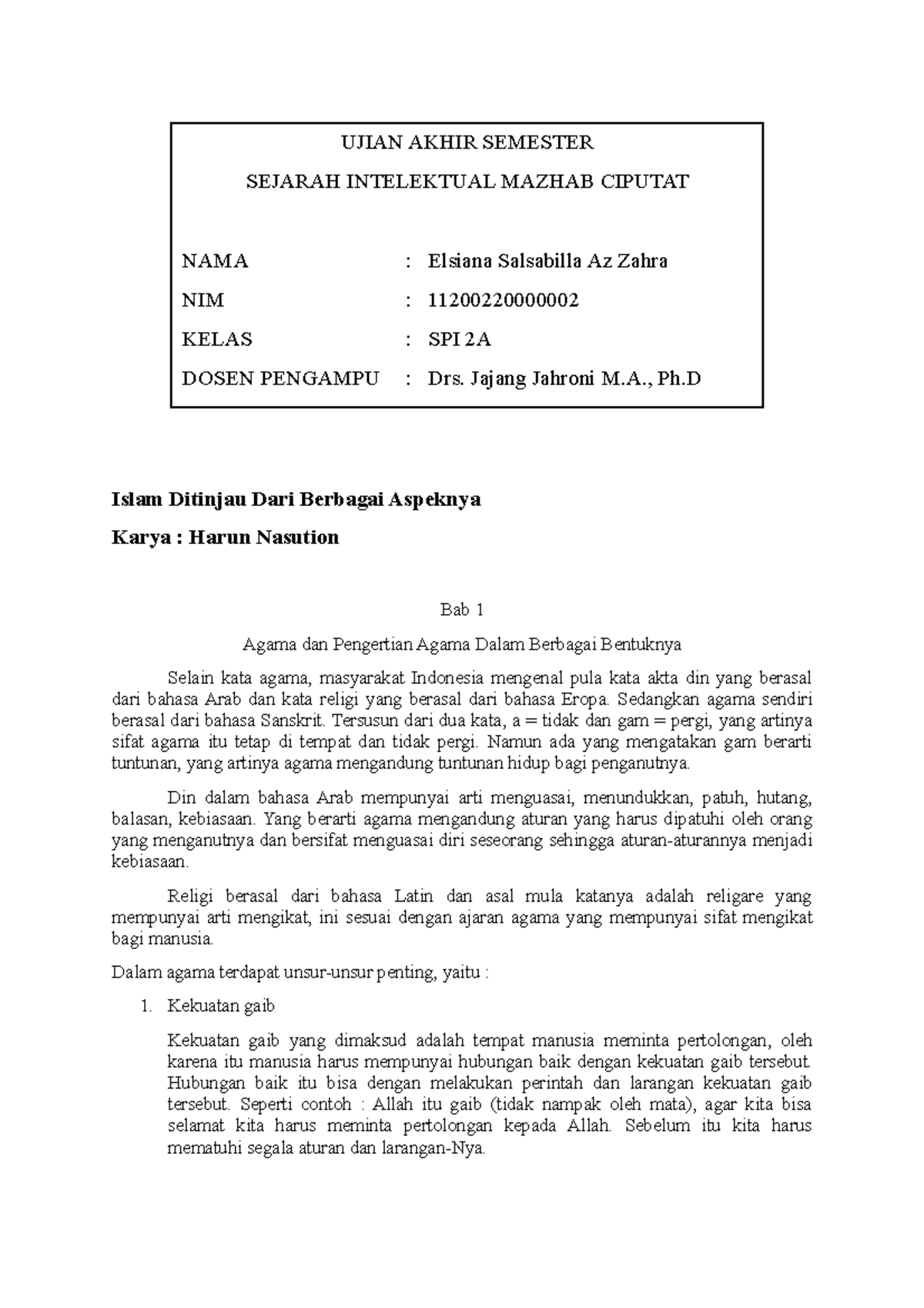 Islam Ditinjau Dari Berbagai Aspeknya - Islam Ditinjau Dari Berbagai ...