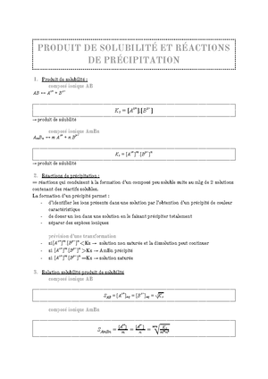 Fiche N°04 Nomenclature Chimie Minérale - 1 Légende : M : Métal M ...