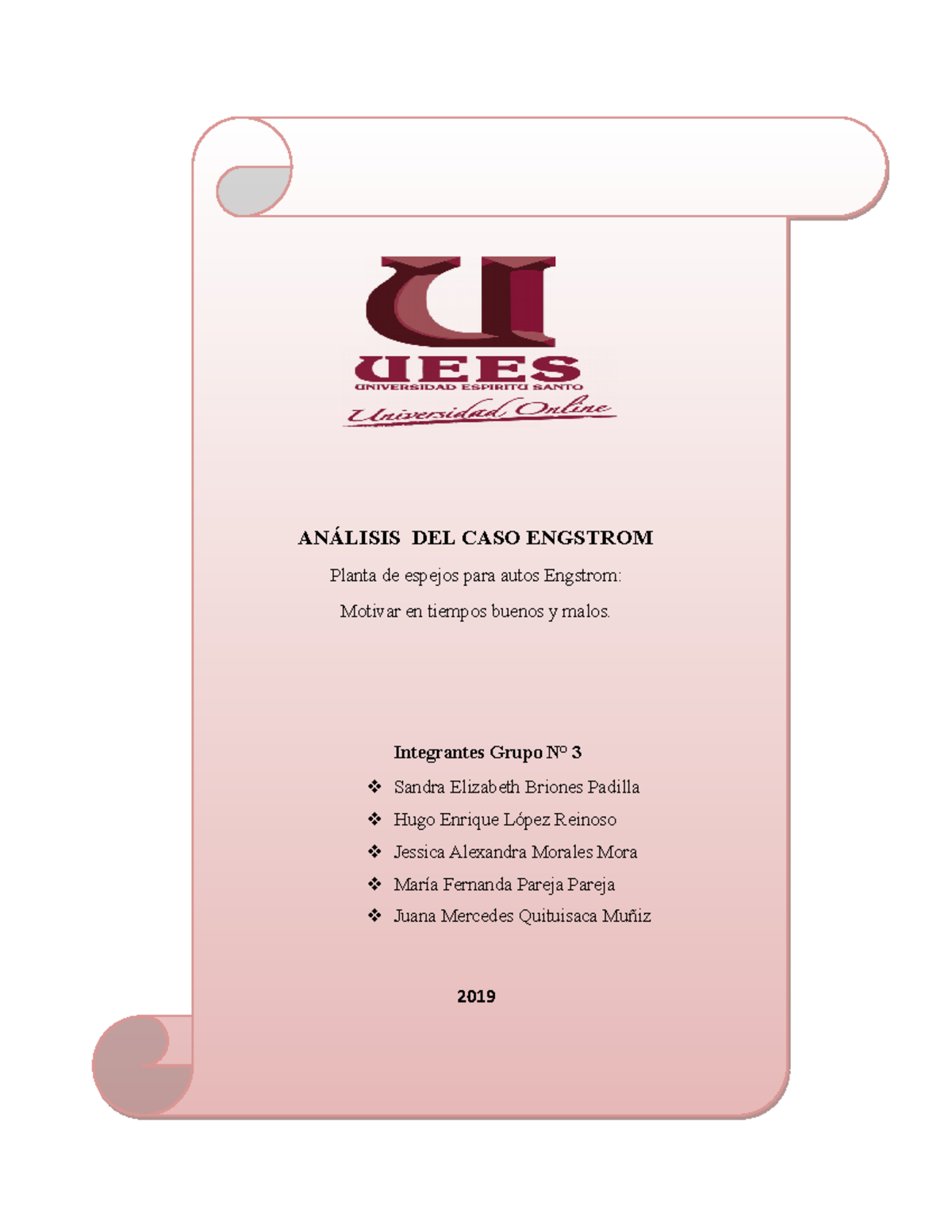 CASO Engstrom DWQSD SA ANÁLISIS DEL CASO ENGSTROM Planta de espejos