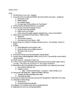 Classics Test 4 - 11/ Napoleon has left his exile on Elba and, coming ...