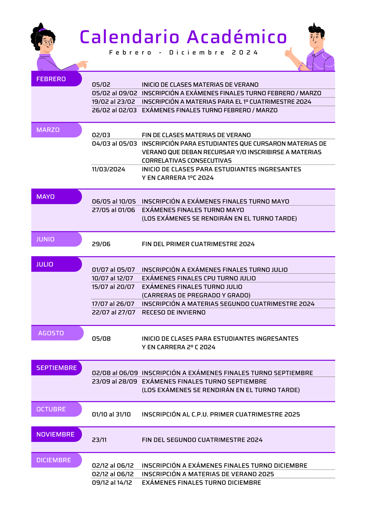 Calendario académico epn 2024 b 2