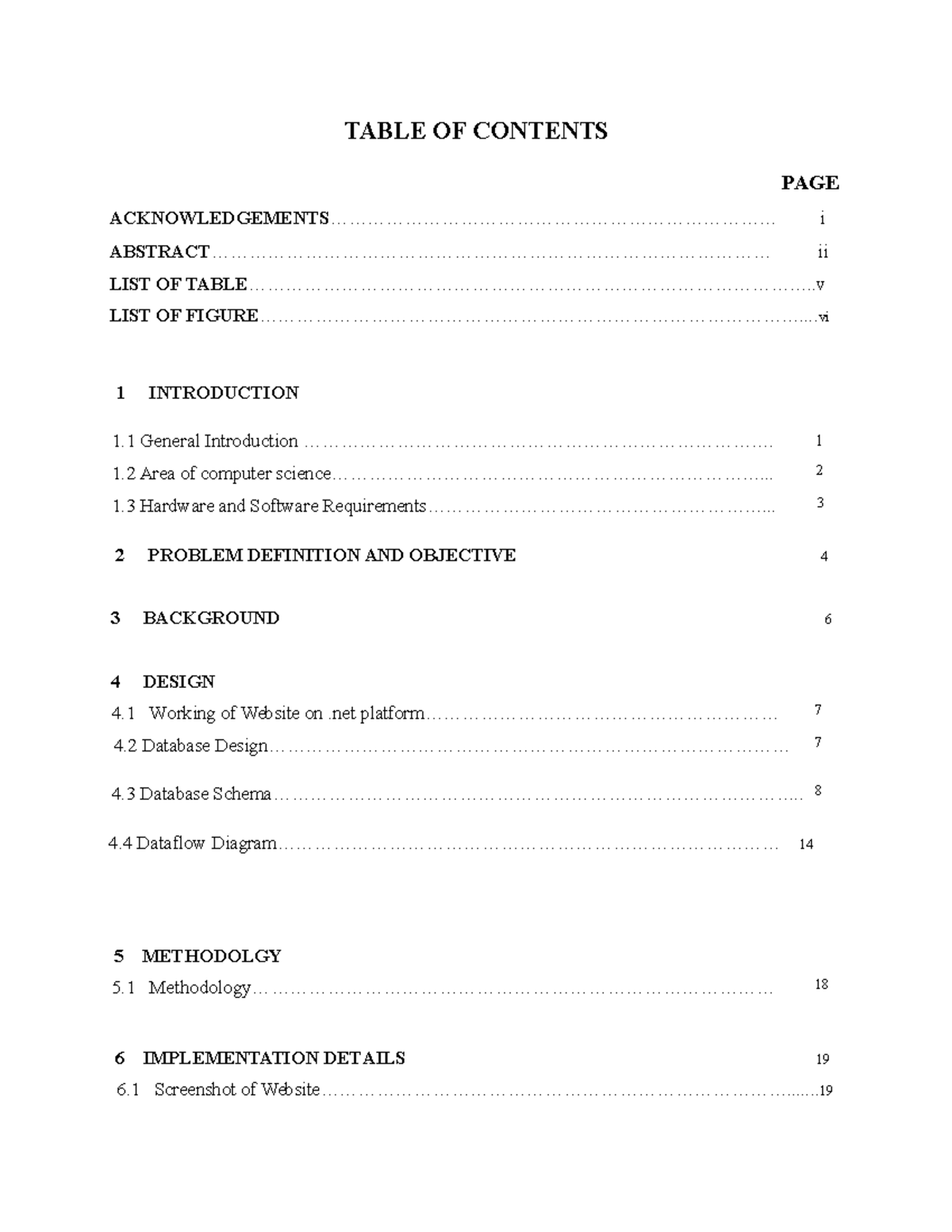 Project-report-tour-and-travel compress-pages-3-42 - TABLE OF CONTENTS ...