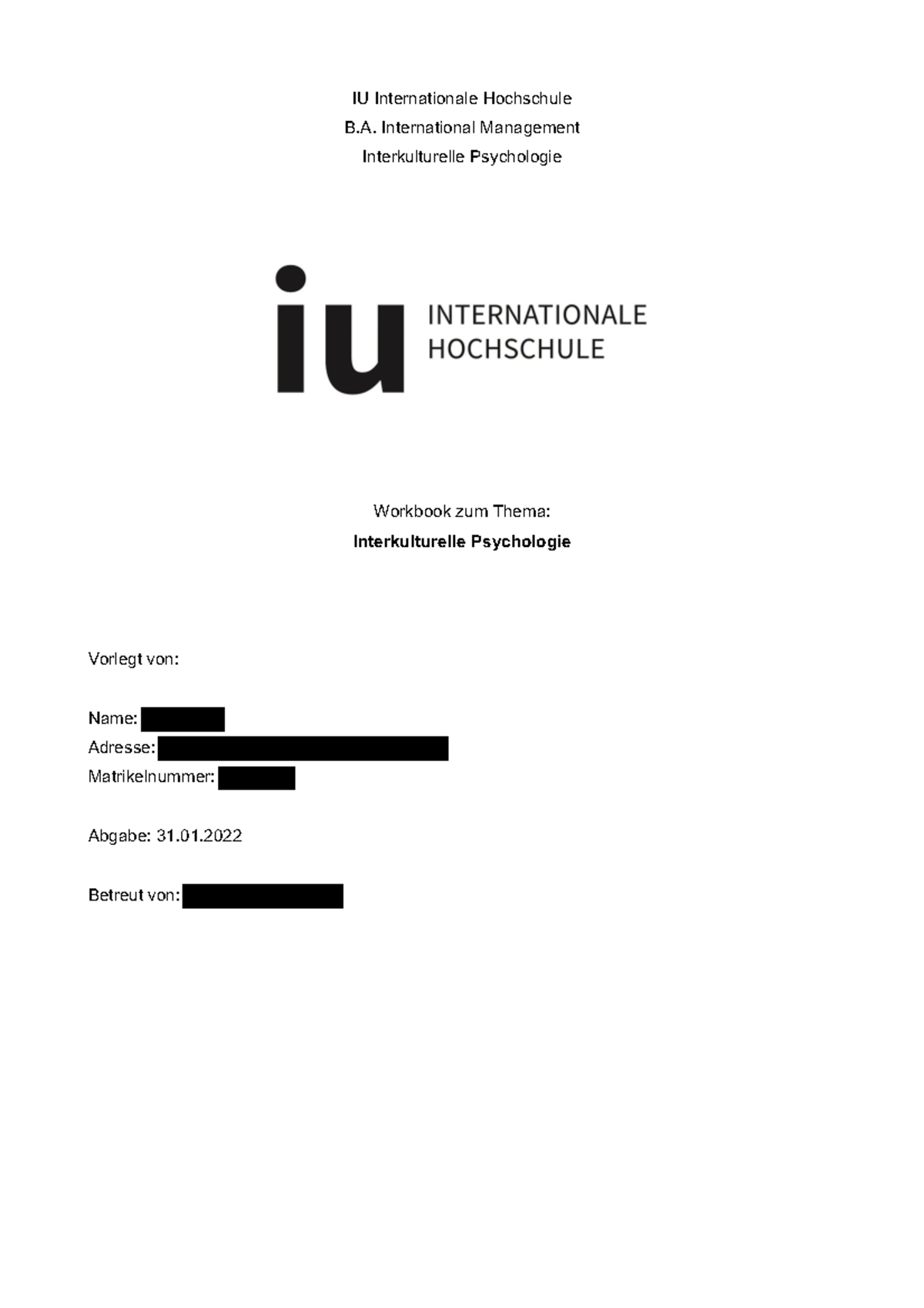 Dlbwpips 01 Workbook - IU Internationale Hochschule B. International ...