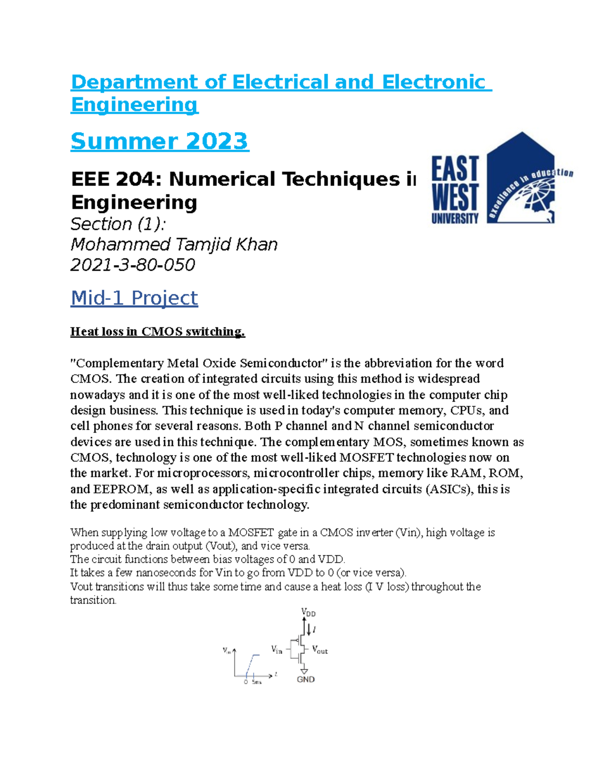 EEE 204 project milestone final - Department of Electrical and ...