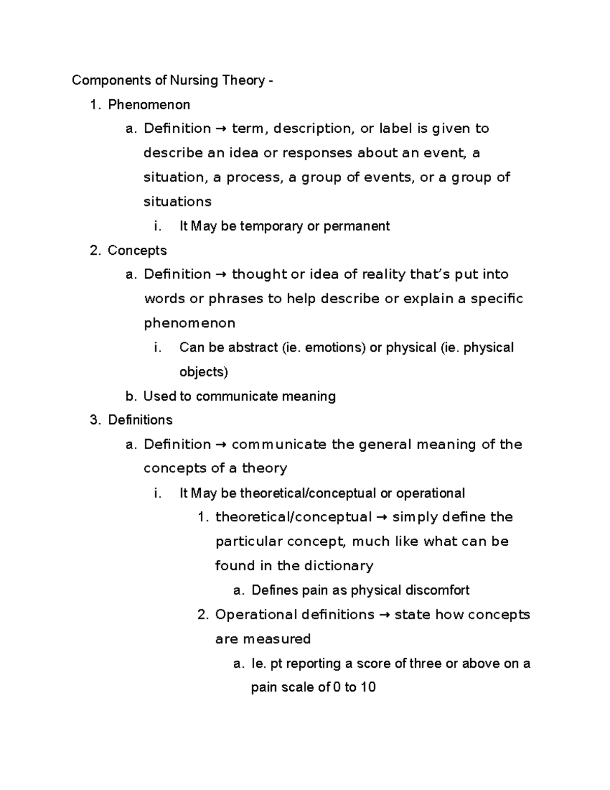 theoretical-foundations-of-nursing-components-of-nursing-theory-1