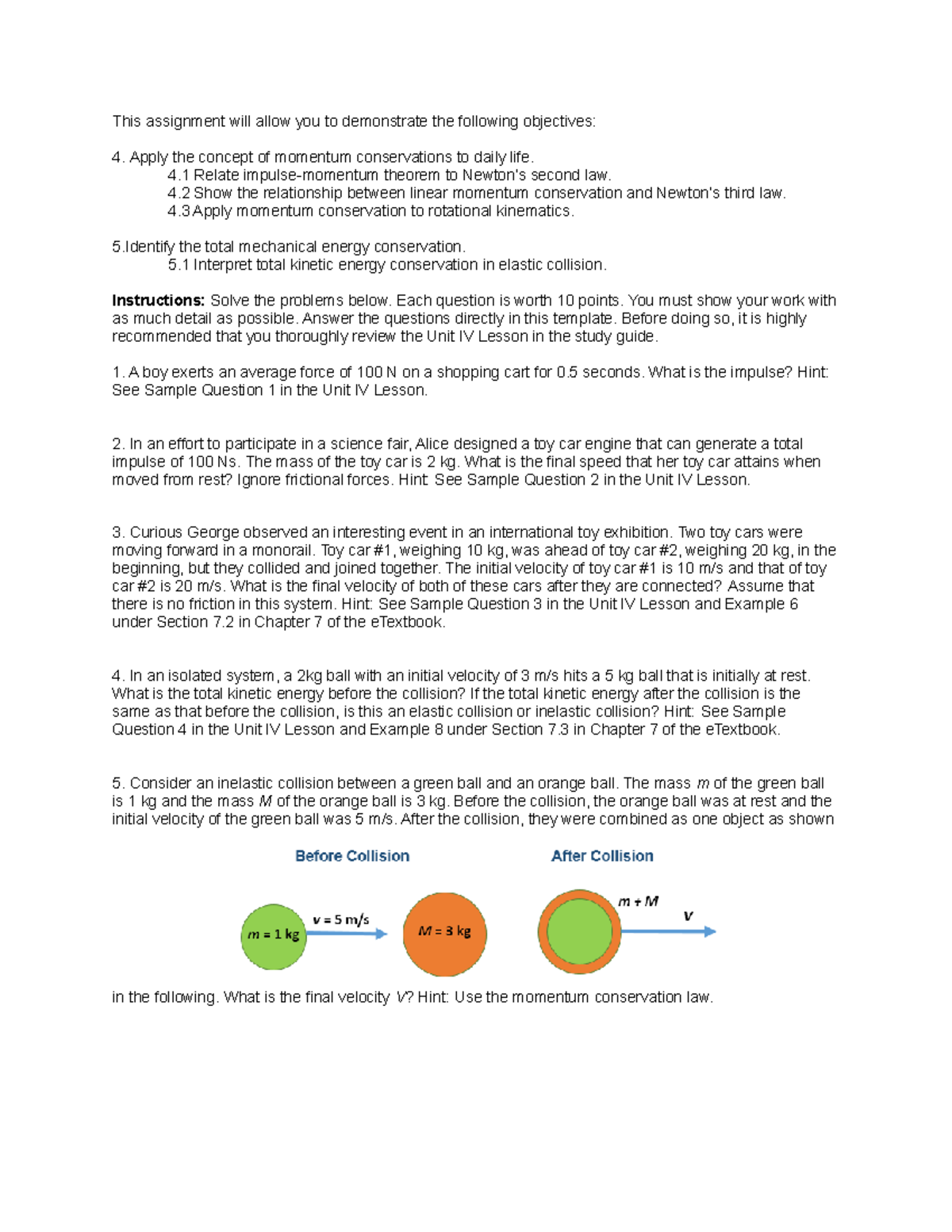 pearson iv assignment brief