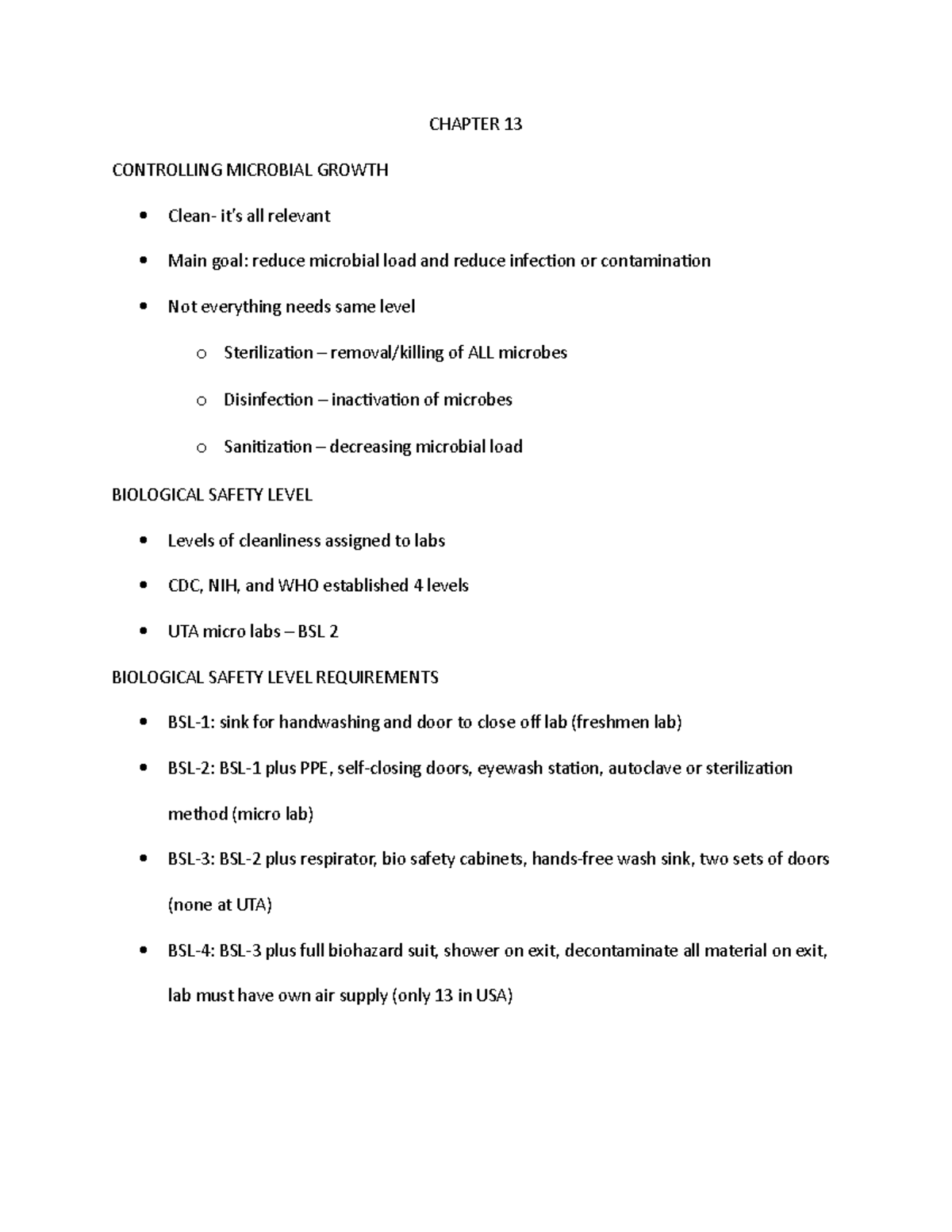 Microbio Chapter 13 Ppt Notes Chapter 13 Controlling Microbial