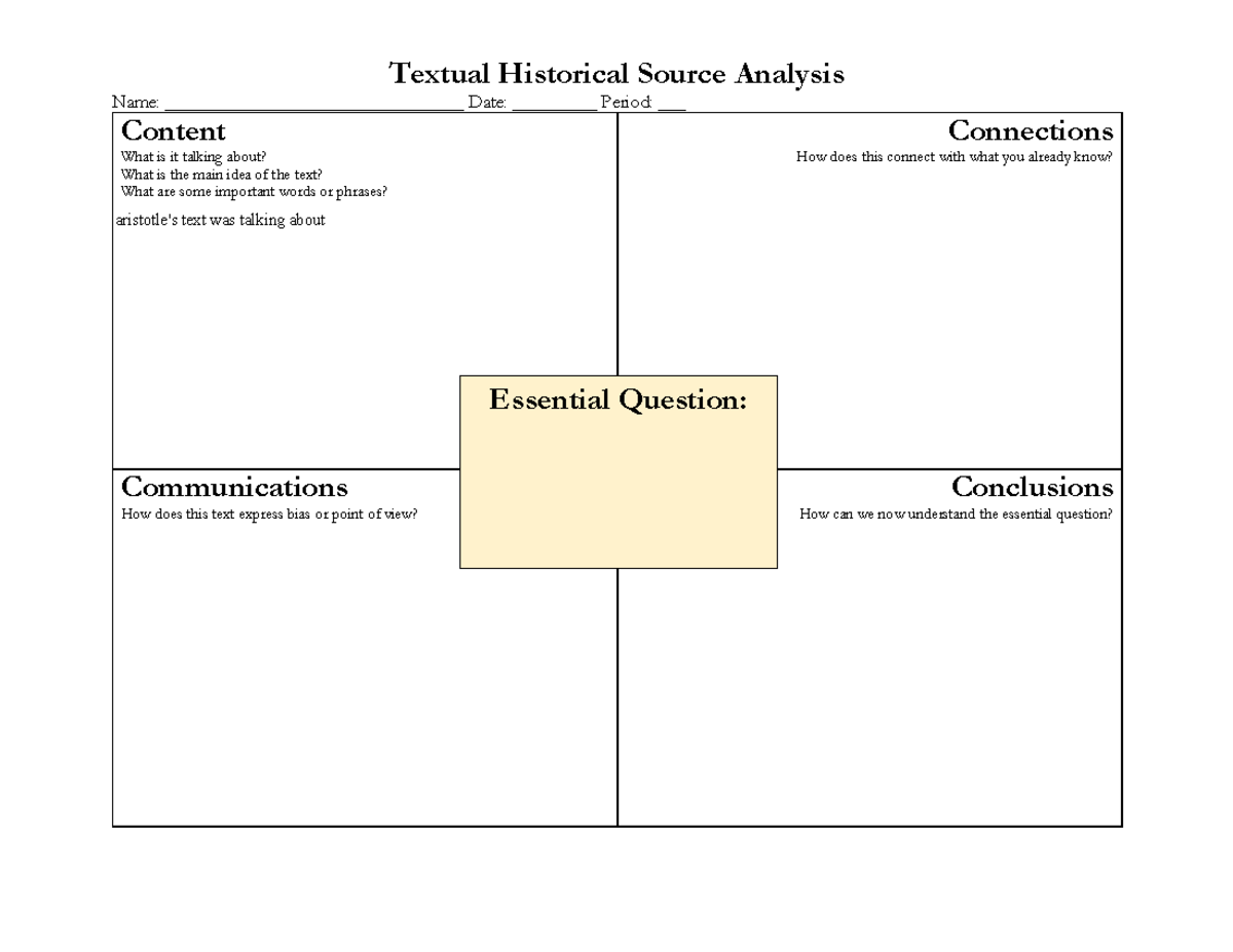 Byanca Salazar Xique - Textual Historical Source Analysis - Textual ...