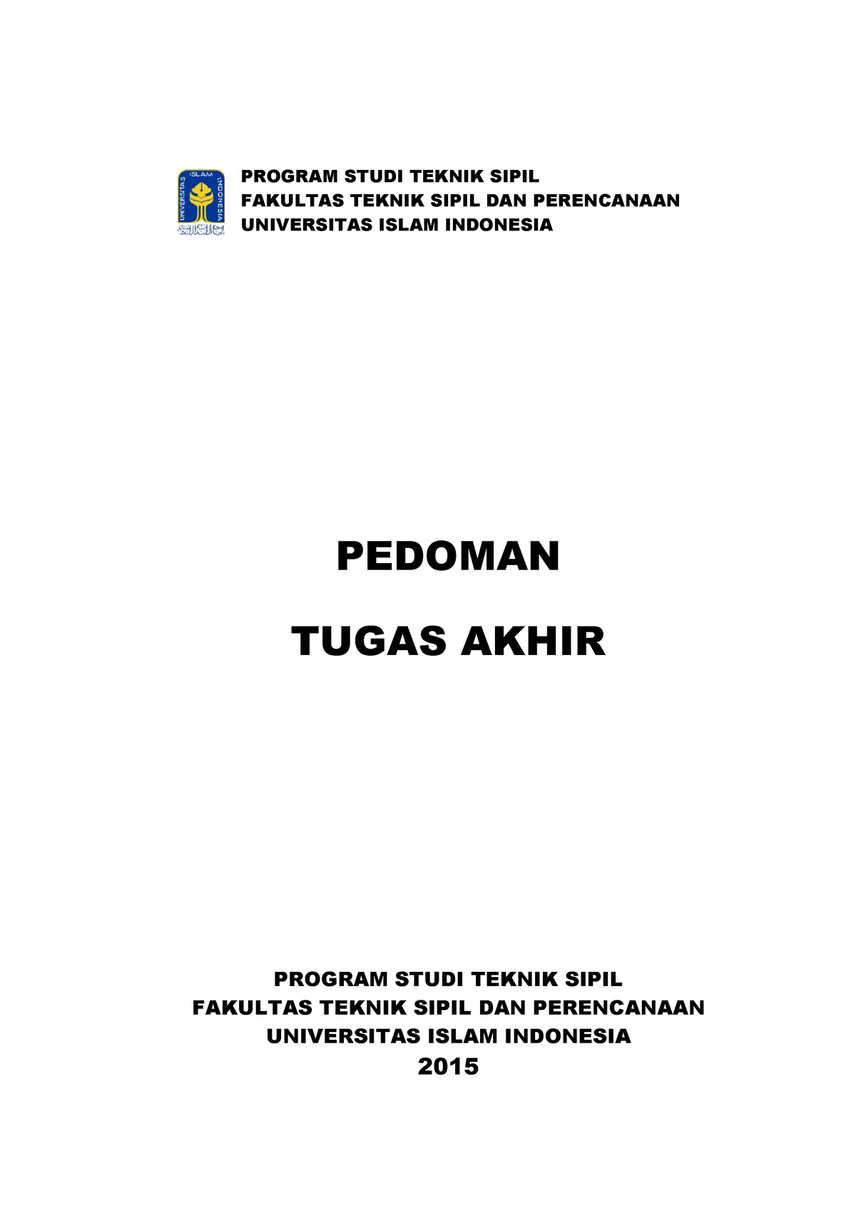 Program Studi Teknik Sipil Fakultas TEKN - PROGRAM STUDI TEKNIK SIPIL ...