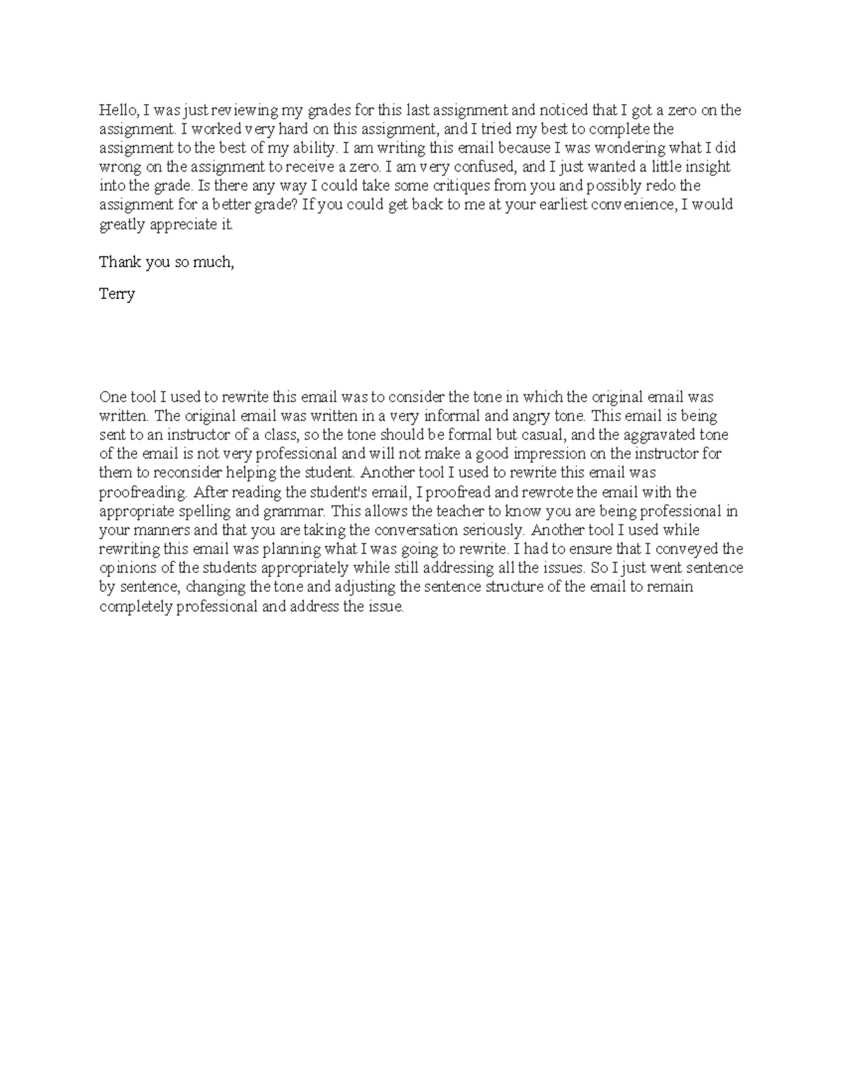 Learning Communities Assignment 1 - Hello, I was just reviewing my ...