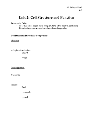Membrane Structure And Function Studocu