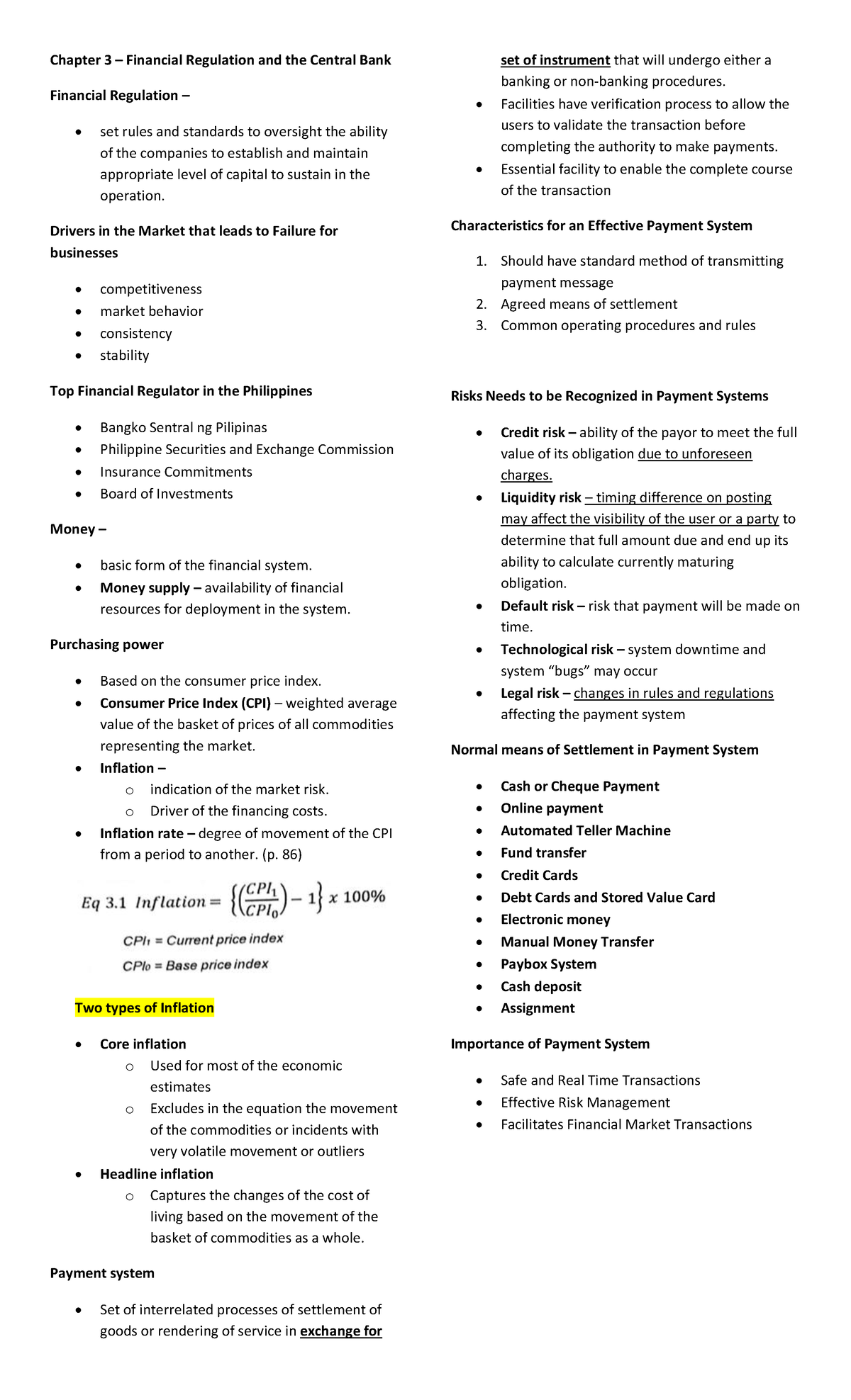Takedown merged - bachelor of science in accountancy notes - Chapter 3 ...