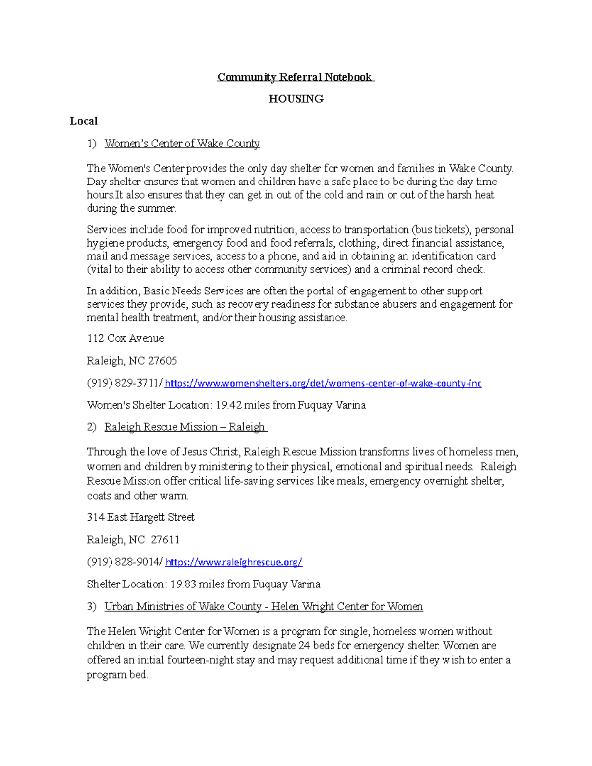 PACO 604-B02 Community Referral Notebook Genevieve Hamer - Community ...