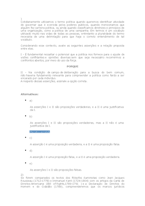 Av2 Soc B Cid - Avaliação 2 Corrigida Pelo AVA - Sociedade Brasileira E ...