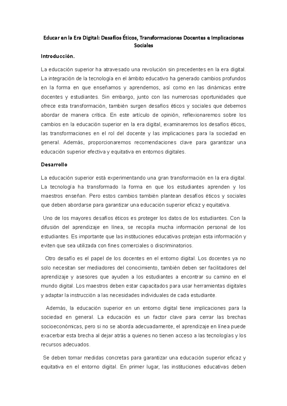 Educar en la Era Digital Evert - Educar en la Era Digital: Desafíos ...