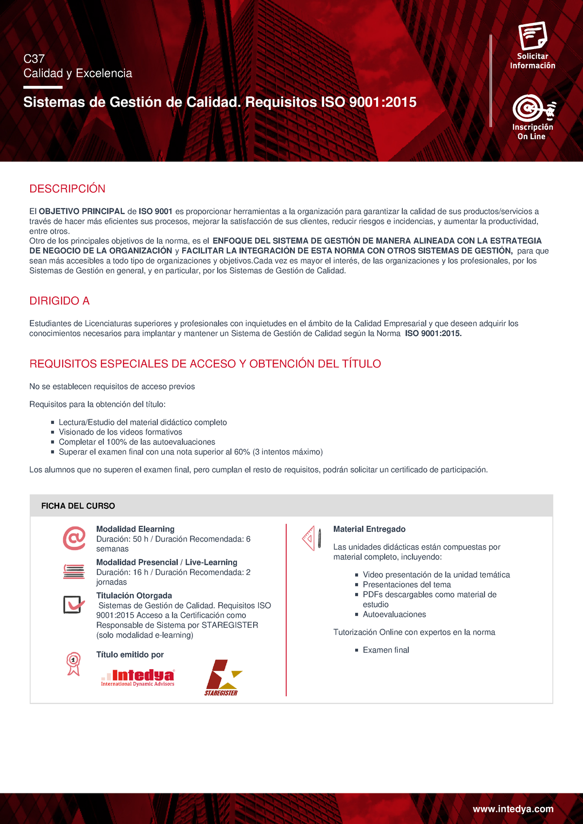 Fichascurso Ficha Sistemas De Gestion De Calidad Requisitos Iso 90012015 C Calidad Y 8379