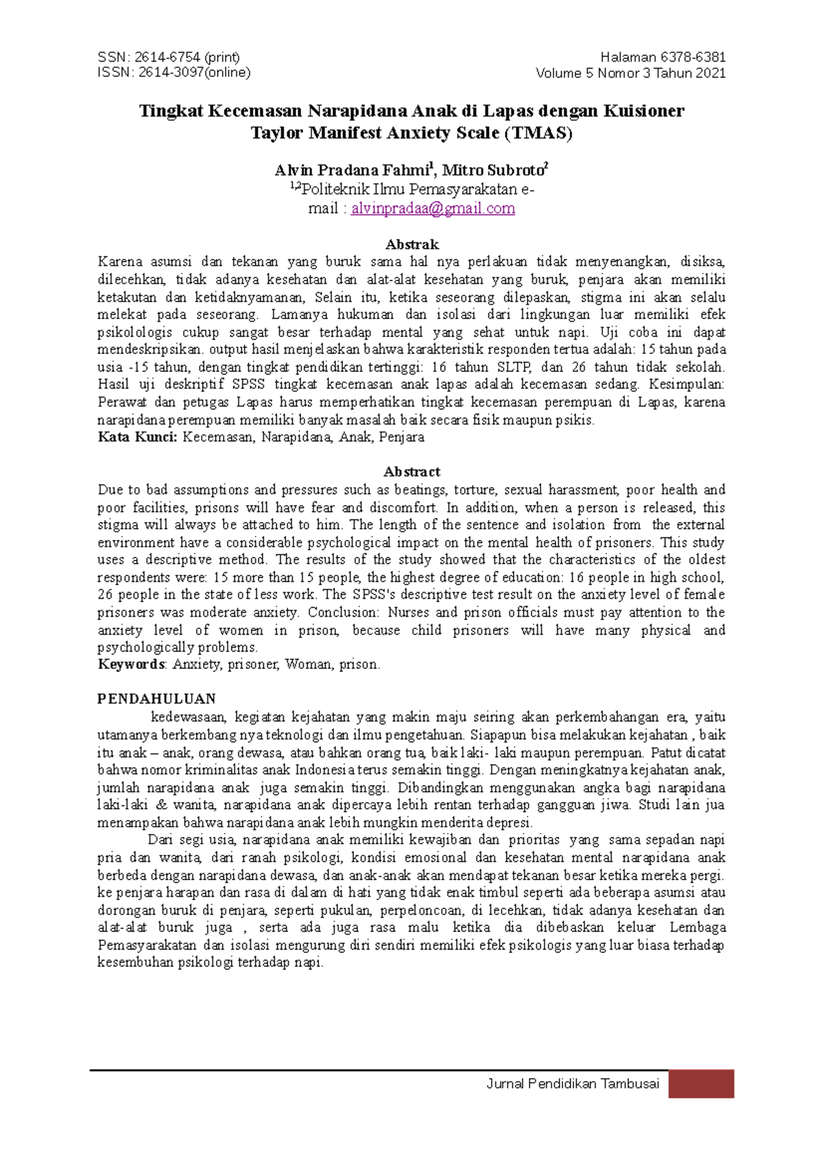 Analisi Jurnal - Copy - Good luck - SSN: 2614-6754 (print) ISSN: 2614 ...