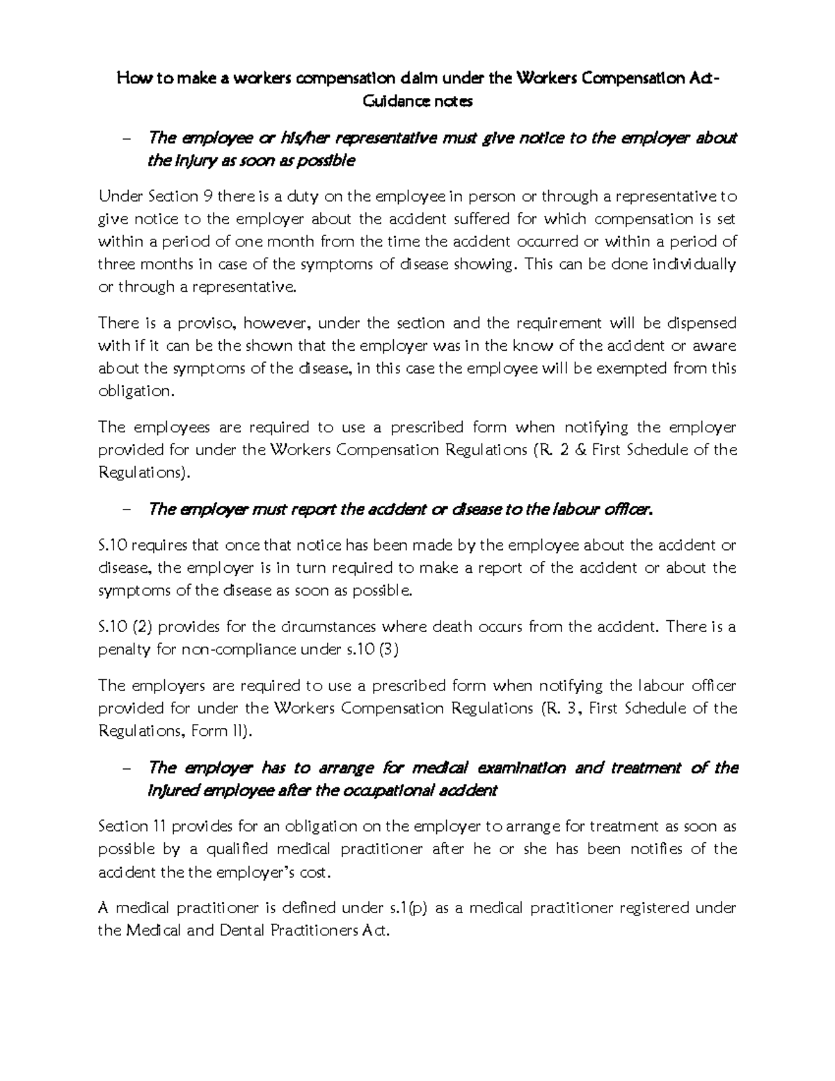 labour course unit How to make a workers compensation claim under the