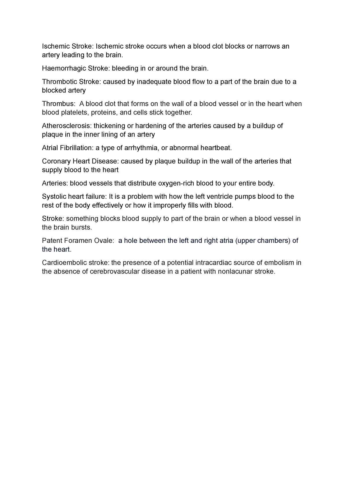 ischemic stroke case study