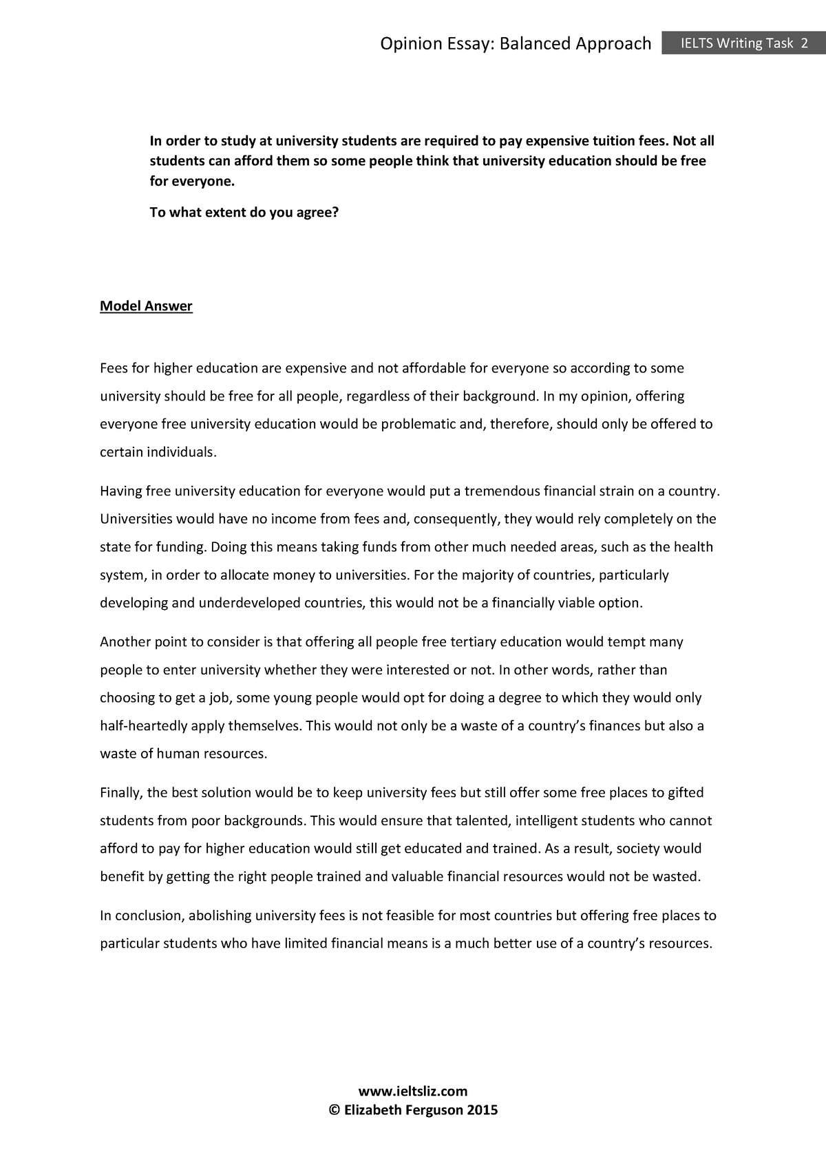 ielts balanced opinion essay