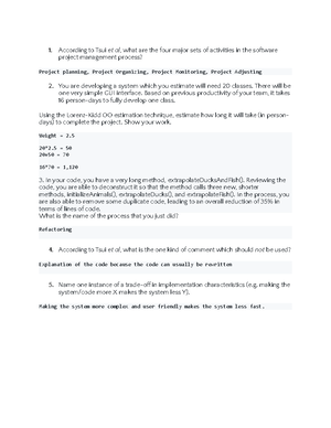 CS 1530 Reading Assignment 2 - According to Jones (2008), as referenced ...