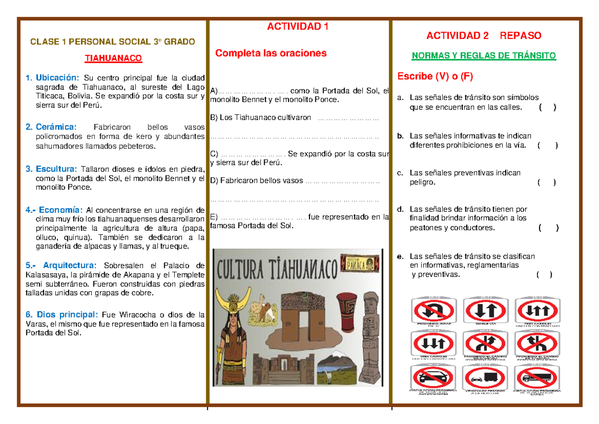 Clase 1 P. Social 3 Grado - OCT - CLASE 1 PERSONAL SOCIAL 3 ° GRADO ...