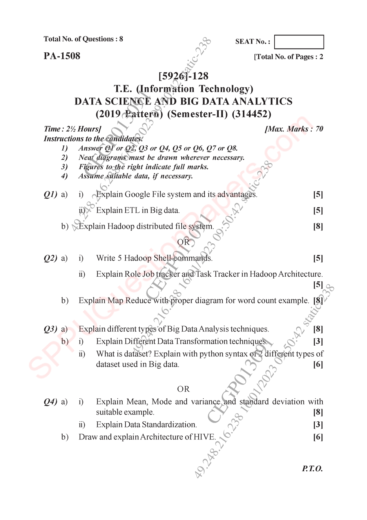 Be Information-technology-engineering Semester-6 2022 November - Studocu