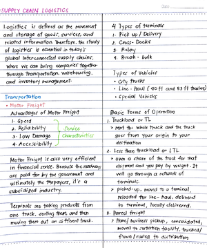 Supply Chain Operations Notes - lAVPl '{ CHA IN OPE RAT! _ON_ Jate ...