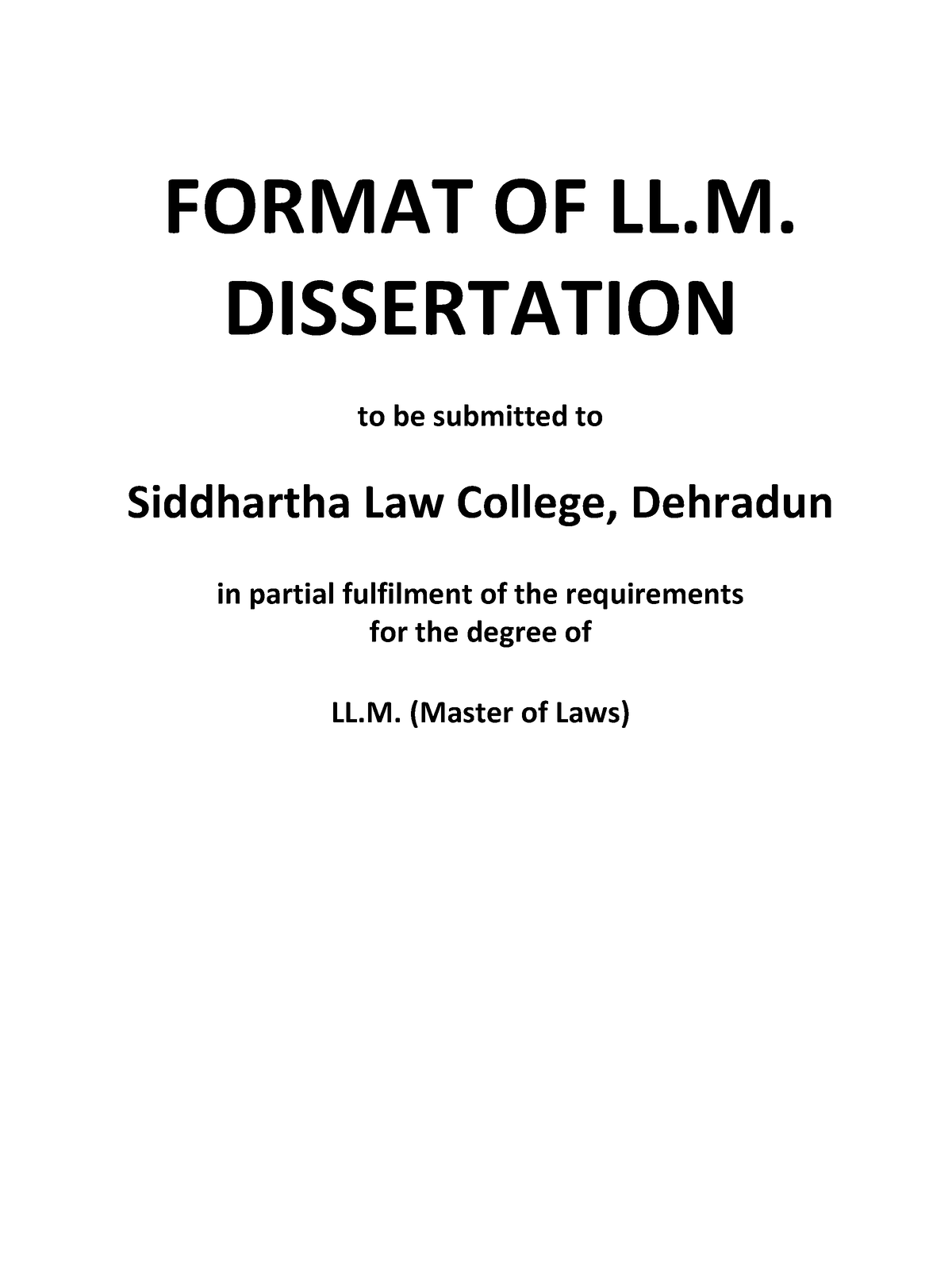 llm dissertation guidelines