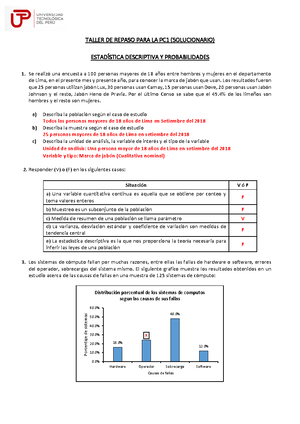 Trabajo Final 01 Estadistica 2022 Ciclo Marzo - NIVEL DE SATISFACCION ...