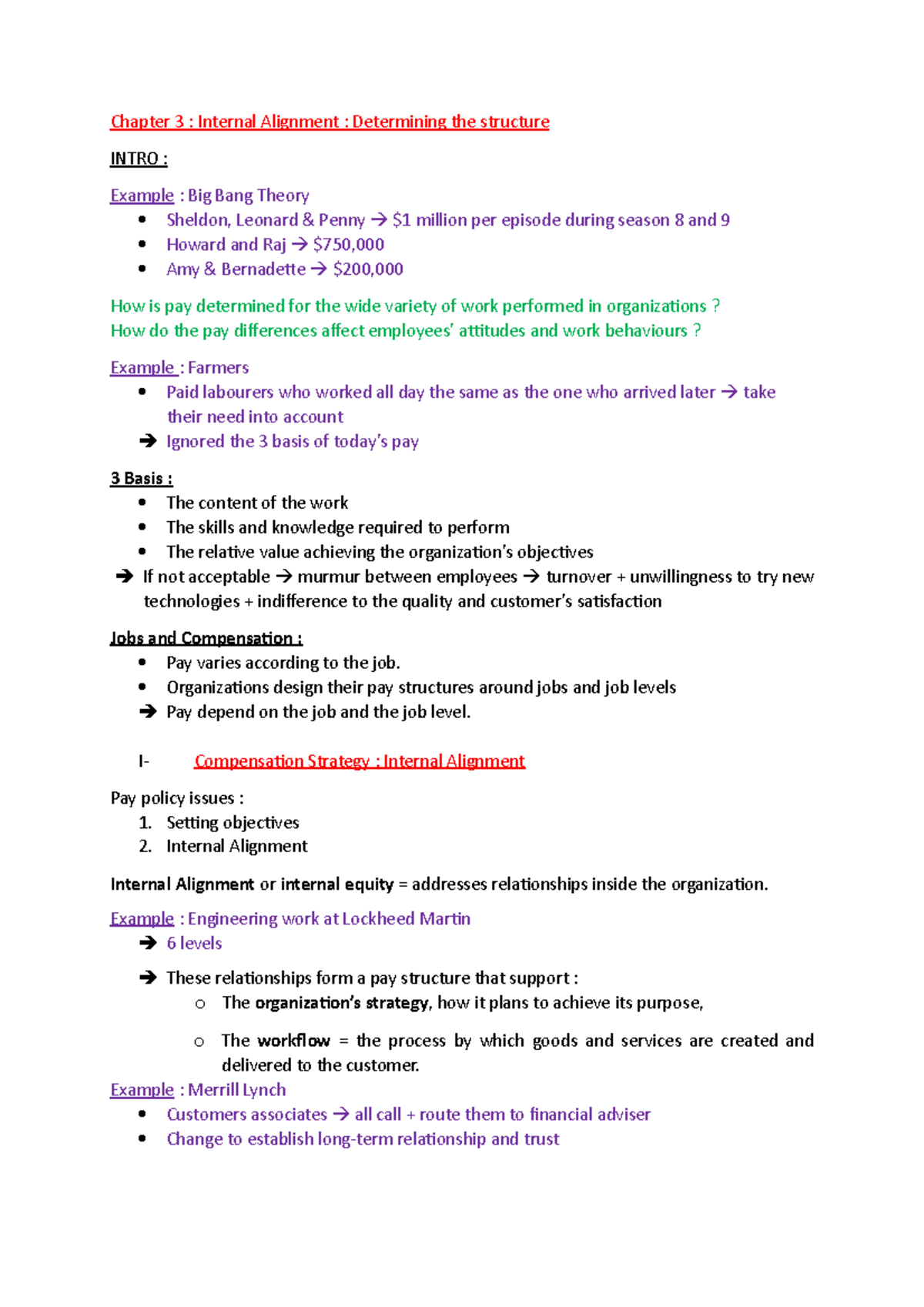 Chapter 3 - Reading Notes - Chapter 3 : Internal Alignment : Determining  the structure INTRO : - Studocu