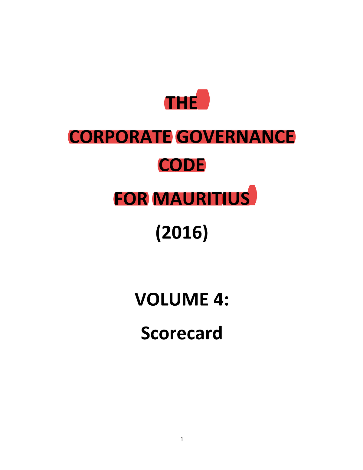 corporate governance in mauritius dissertation
