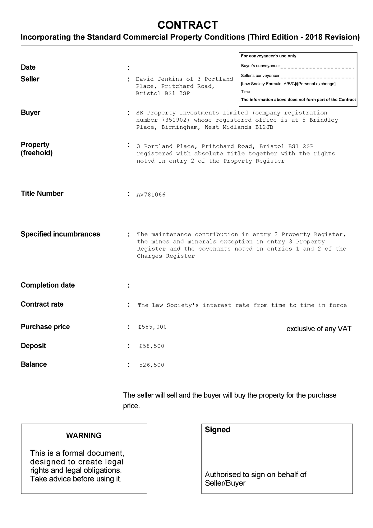 contract-filled-in-example-contract-inco-rporating-the-standard