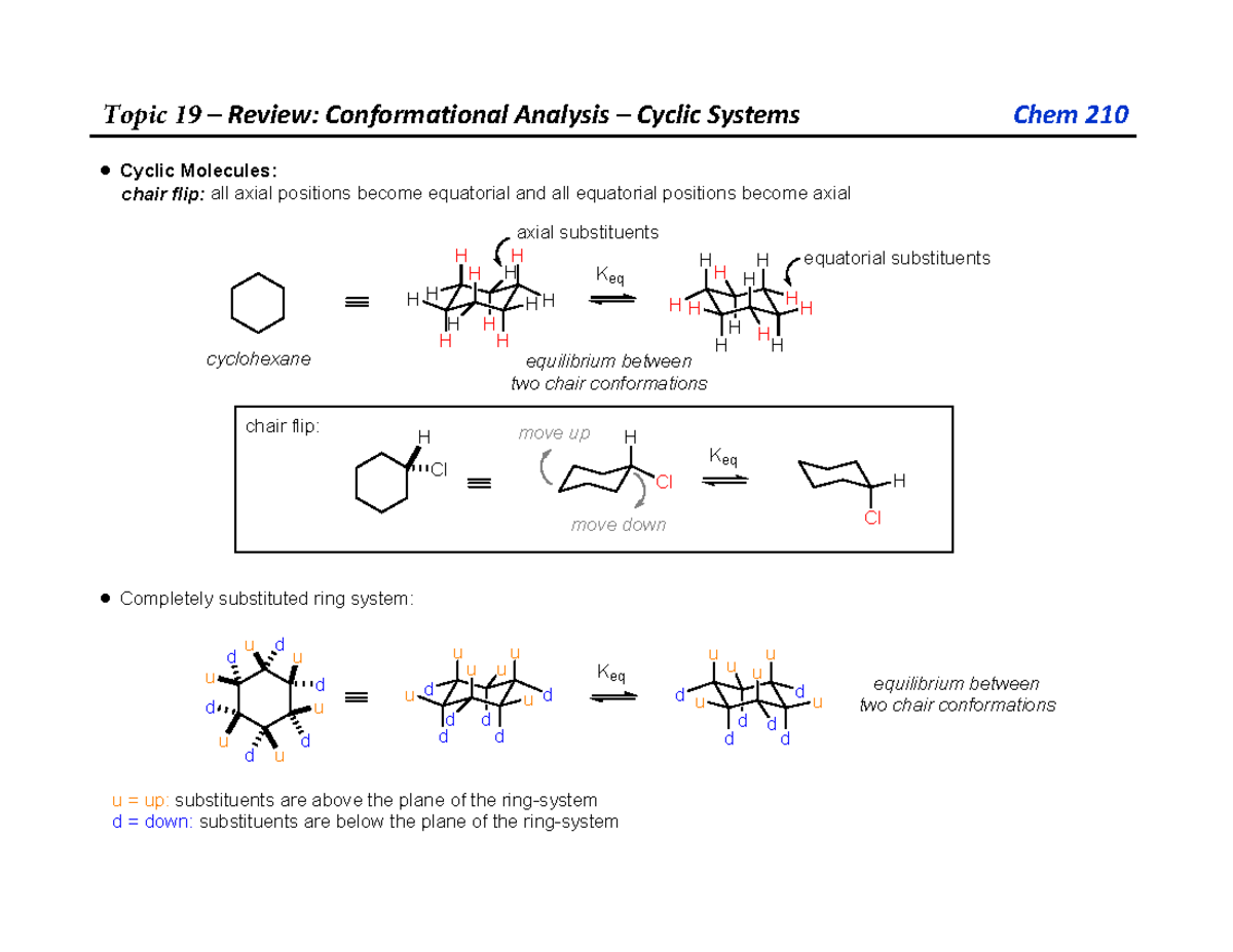 T19 Handouts - Lecture notes 19 - Topic 19 –Review: Conformational ...