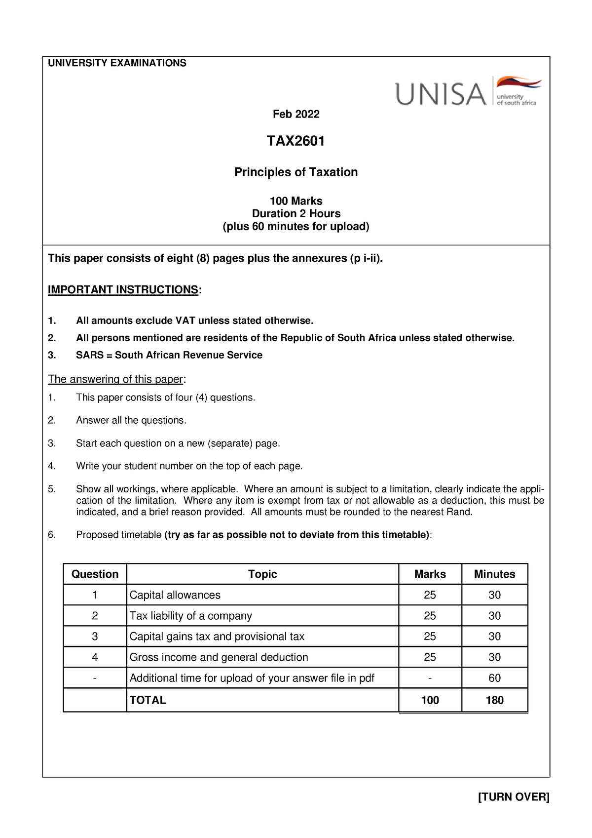 tax2601 assignment 5 solution 2022