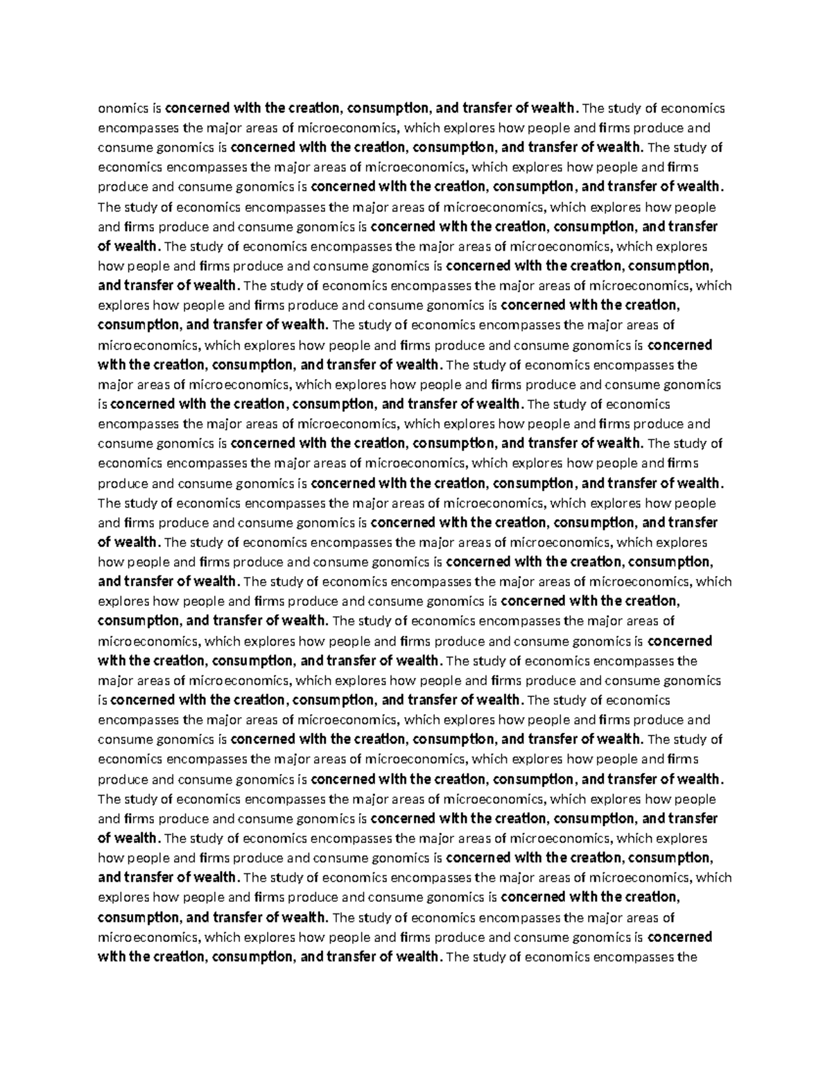 Economics MAterialk - This is some of practice for econ - onomics is ...