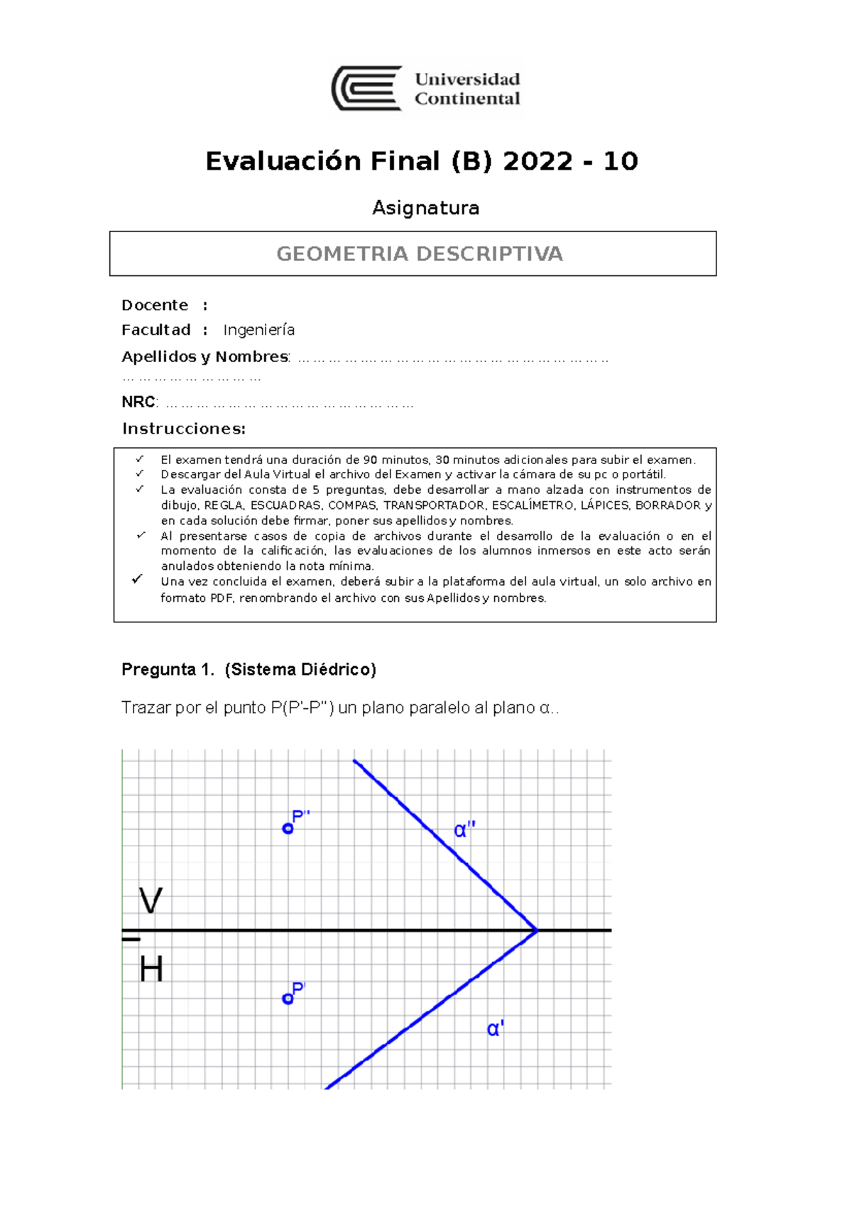 Examen Final GD 2022-10 TIPO (B) - Evaluación Final (B) 2022 - 10 ...