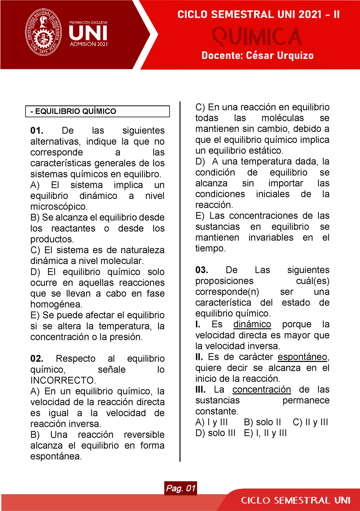 Química 14 Semestral - Quimica Inorganica1 - UNI - StuDocu