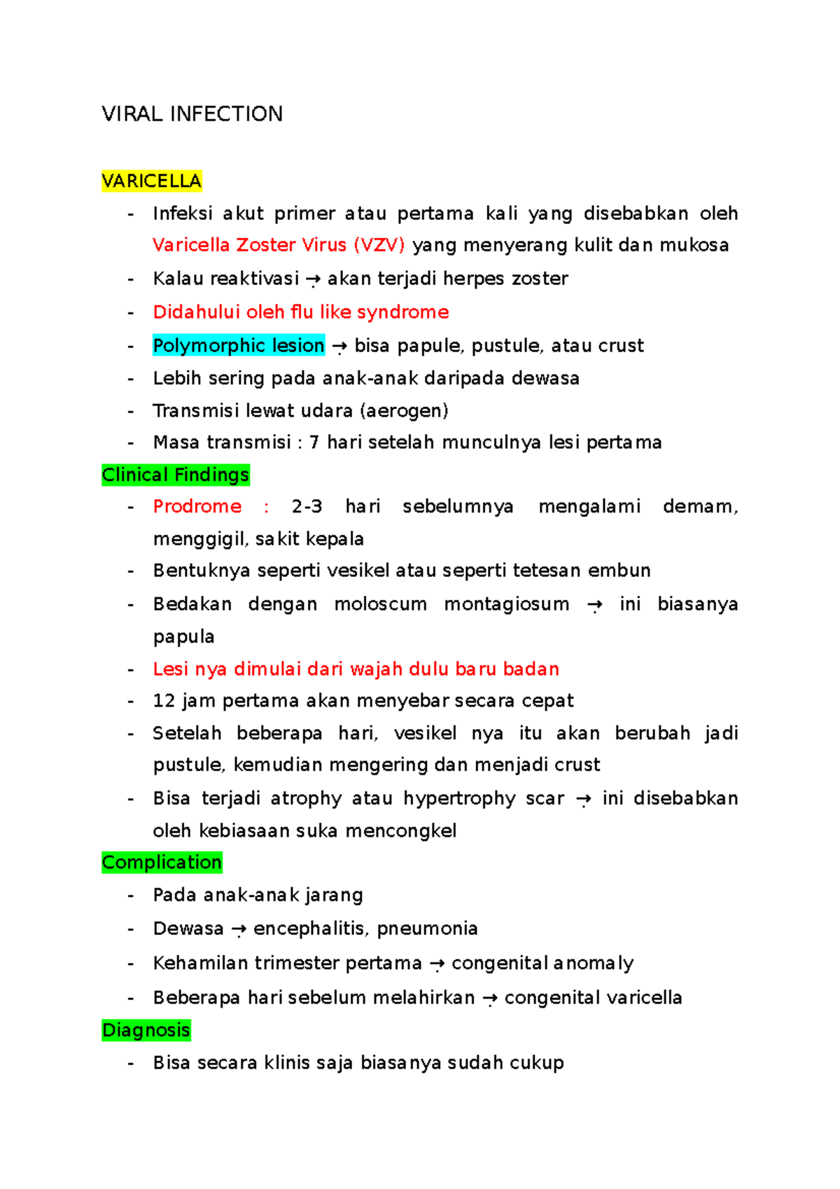 14 Viral Infection - Catatan Untuk Semester V Blok Skin And Hearing ...