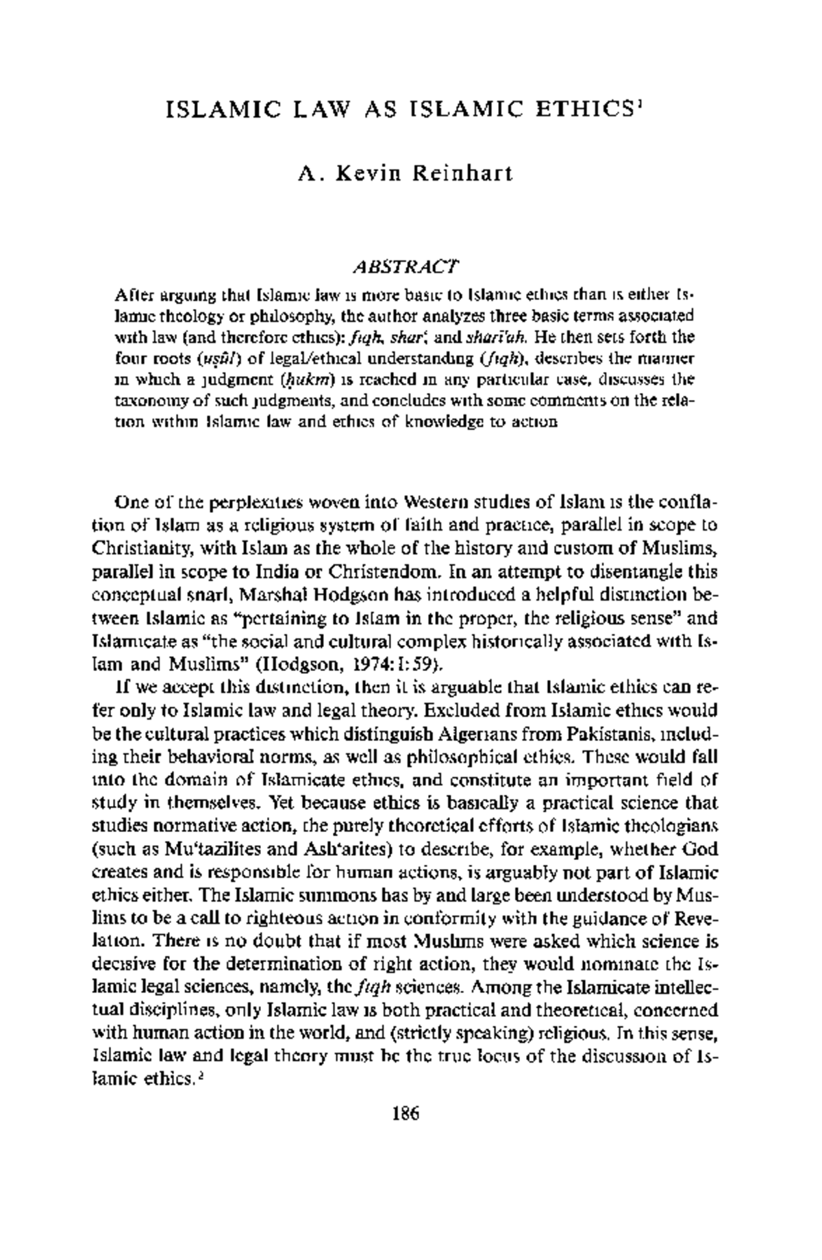 3. Islamic Law as Islamic Ethics 0 - I S L A M I C LAW AS I S L A M I C ...
