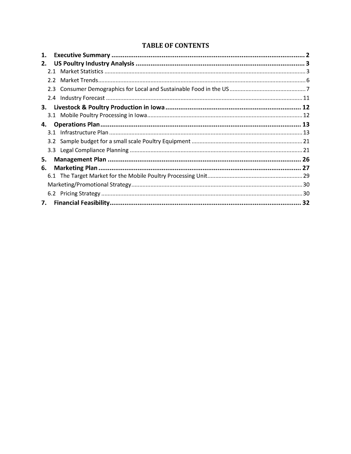 executive summary of poultry business plan