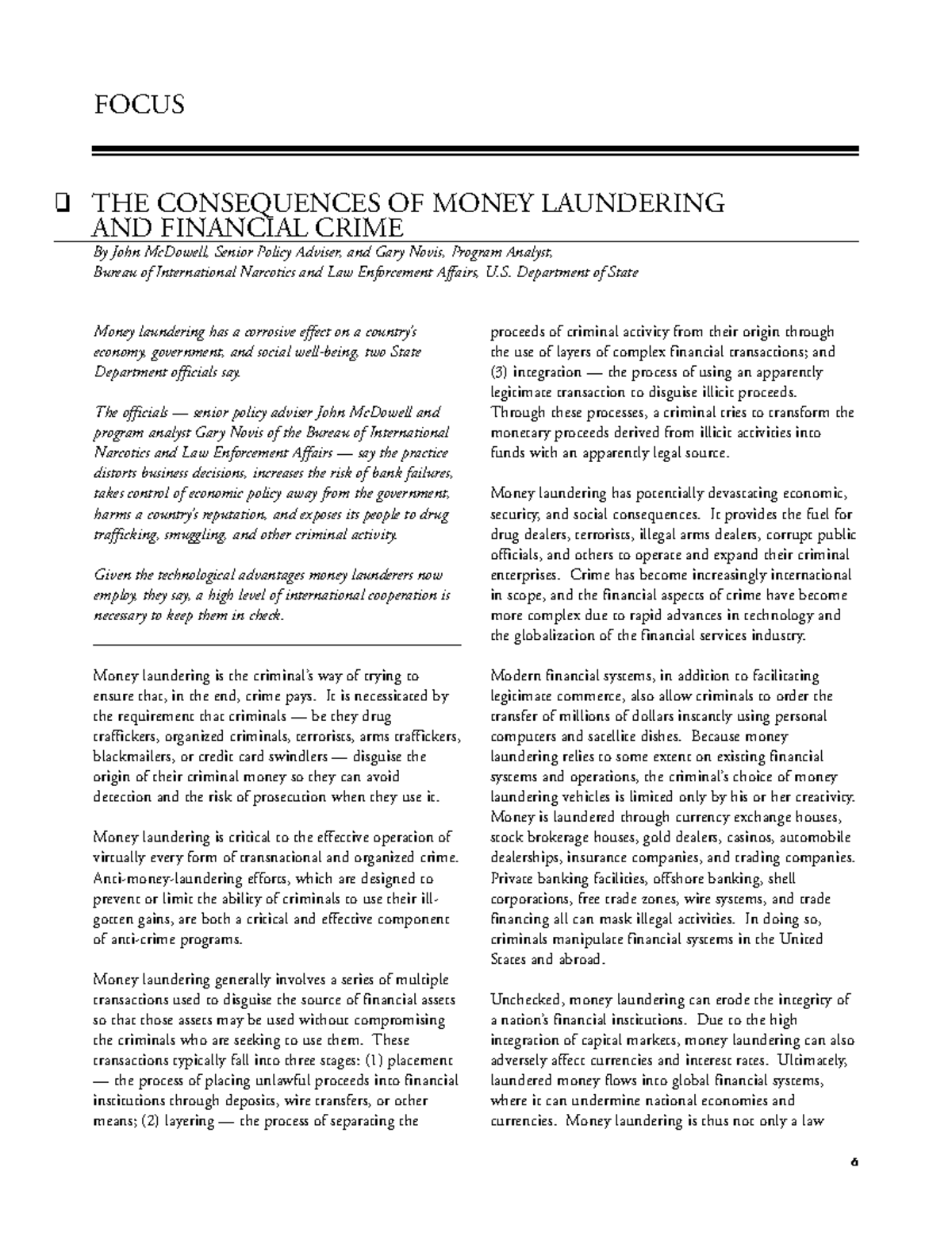 dissertation on money laundering