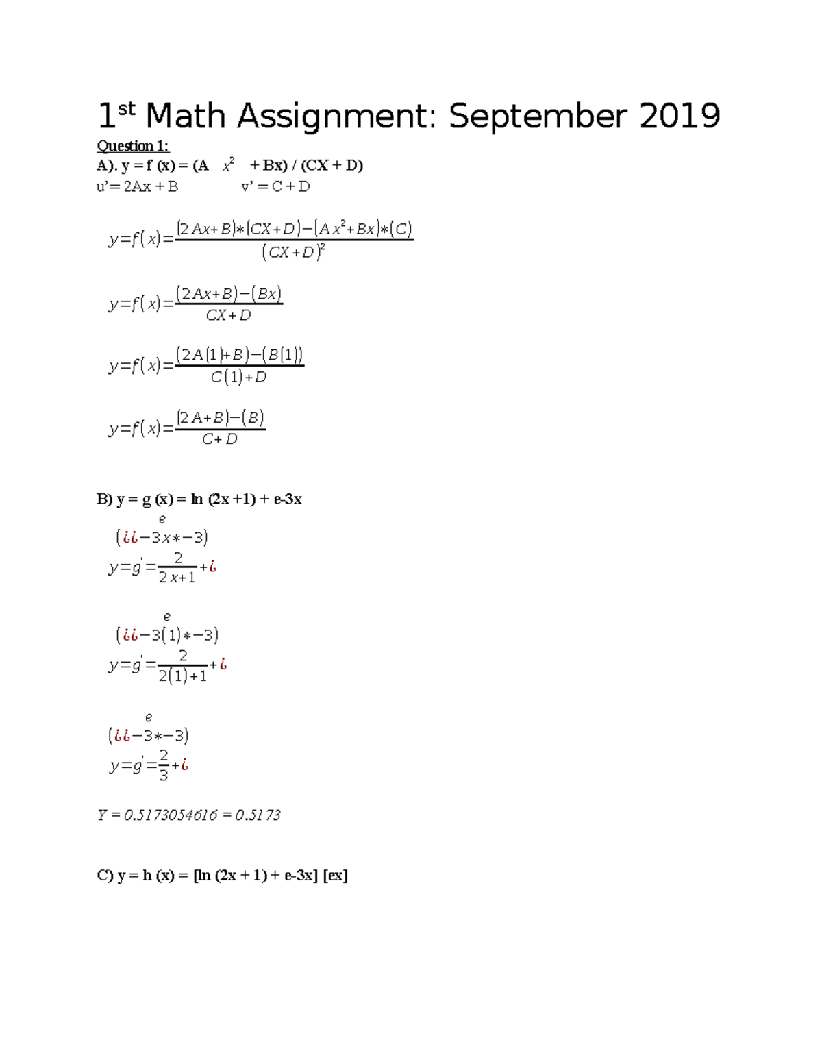 Math Assignment Final Ac Vaardigheden Wiskunde En Statistiek Studeersnel