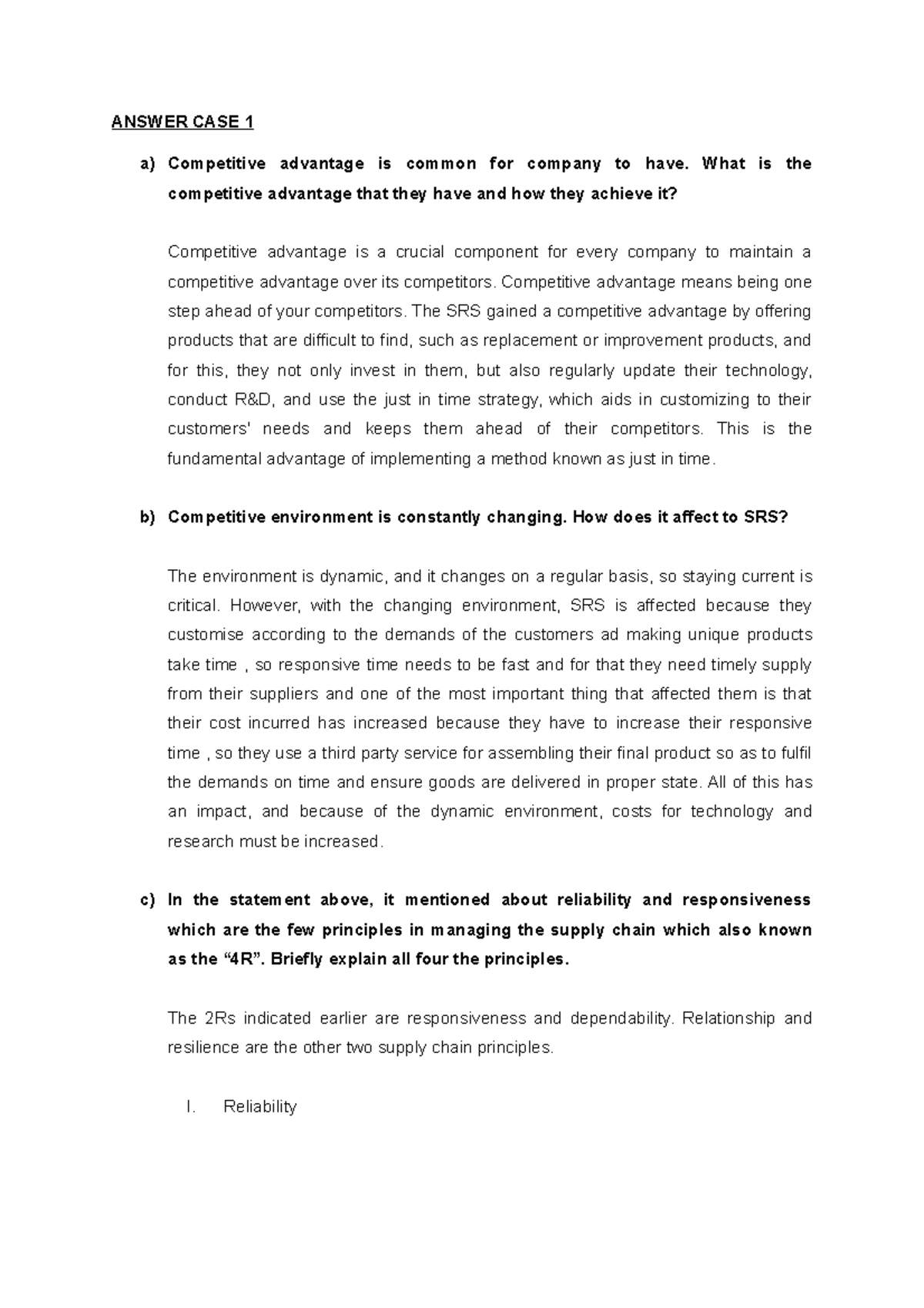 opm560 individual assignment 2